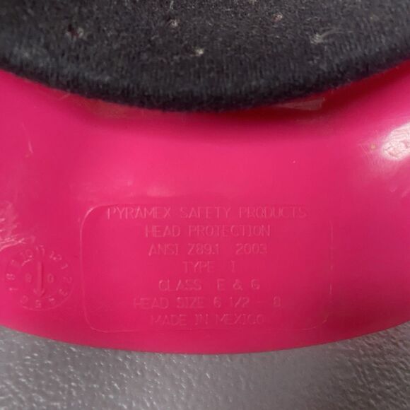 PYRAMEX Safety Products Hard Hat Adjustable Type I Class E & G Hot Pink - Picture 6 of 10